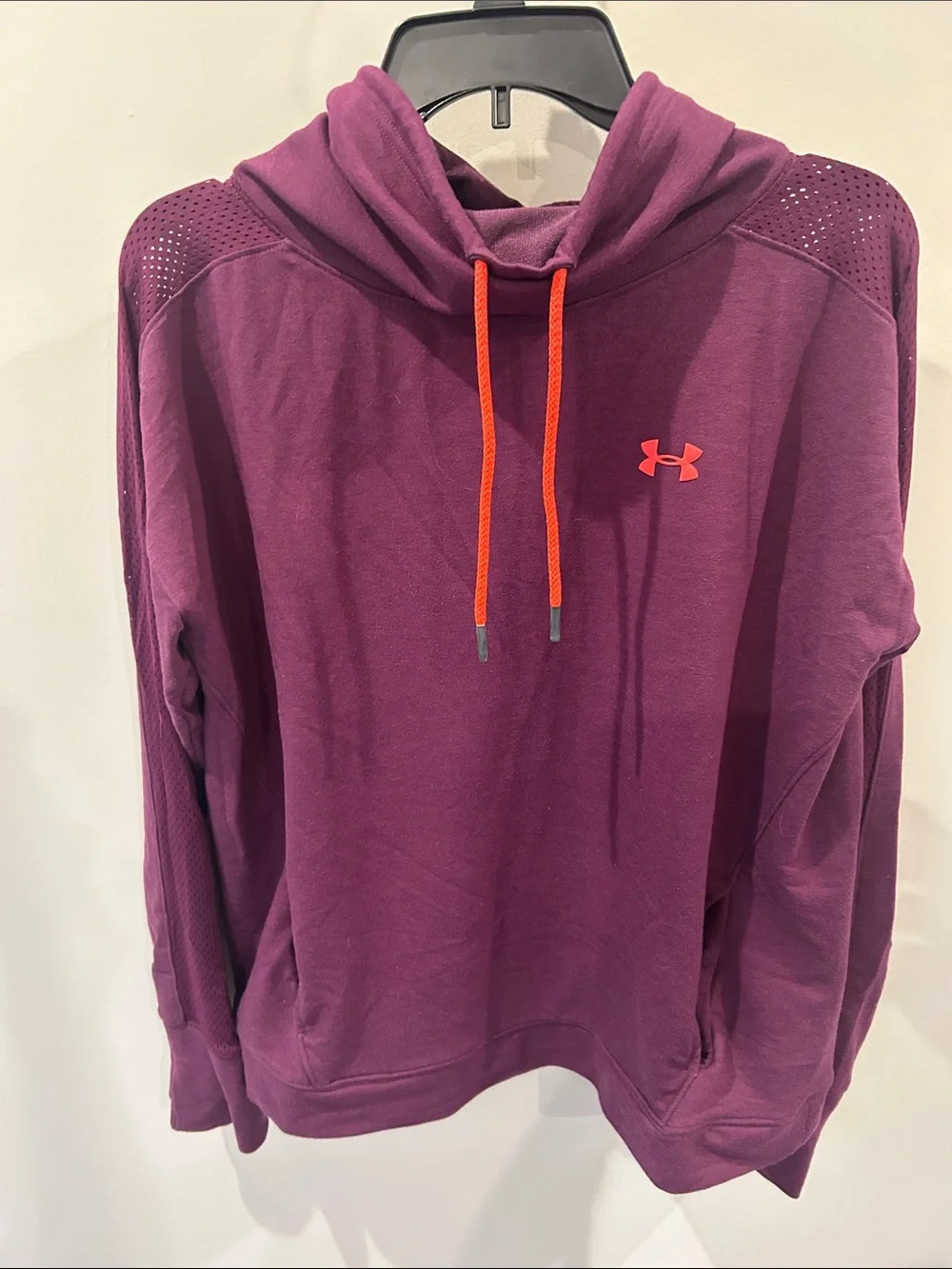 Under Armour Women's Plum Cowl Neck Pullover with Orange Accents